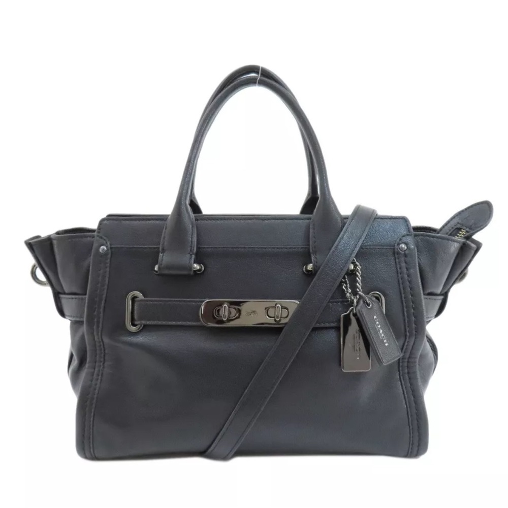 COACH Handbag Swagger 27 2WAY Leather 37439